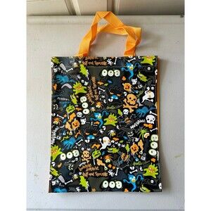 Vintage NWOT Old Navy All Over Ghost Waterproof Halloween Trick Or Treat Bag